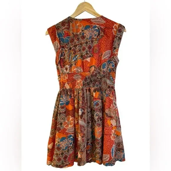 Fire Los Angeles Full Front Zip 100% Cotton Dress. Size Medium - Picture 2 of 11